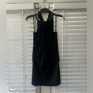 Laundry by Shelli Segal black halter dress